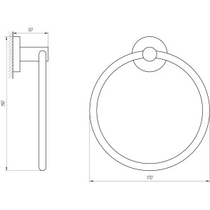 Тримач рушників Perfect Sanitary Appliances SP 8113 №2