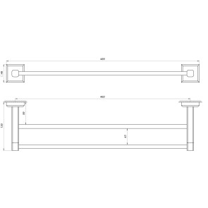 Держатель полотенец TOPAZ TKB 9911/45 №5