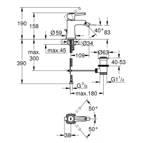 Смеситель для биде Grohe Grandera 23315000 №2