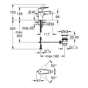 Смеситель для биде Grohe BauEdge New 23331001 №2