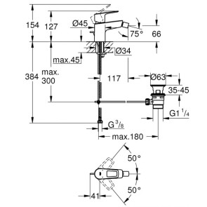 Змішувач для біде Grohe BauLoop New 23338001 №2