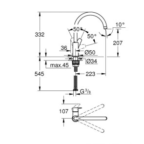 Смеситель для кухни Grohe BauEdge New 31367001 №4