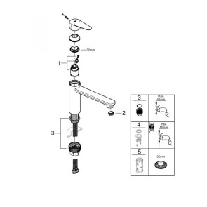 Змішувач для кухні Grohe StartCurve New 31717000 №5