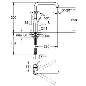 Змішувач для кухні Grohe Essence New 30269AL0 №3