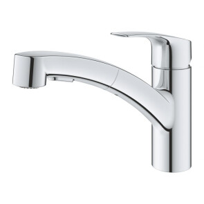 Смеситель для кухни с выдвижным изливом Grohe Eurosmart New 30305001 №3