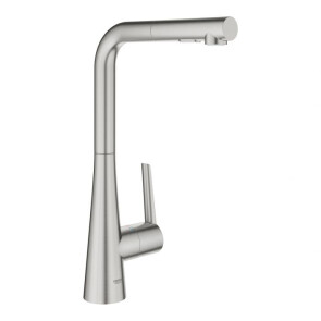 Змішувач для кухні з висувним виливом Grohe Zedra 32553DC2 №1