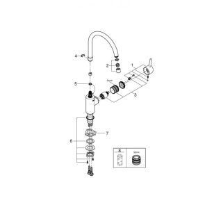 Змішувач для кухні Grohe Concetto new 32661003 №5