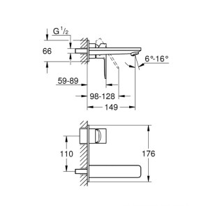 Смеситель для раковины скрытого монтажа Grohe Lineare New 19409001 №3