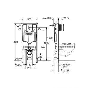 Инсталляция для унитаза 4 в 1 GROHE RAPID SL 38929000 №2