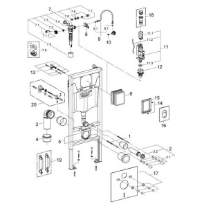 Инсталляция для унитаза 4 в 1 GROHE RAPID SL 38929000 №3