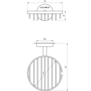 Мыльница Globus Lux SS 8424 SUS304 №2