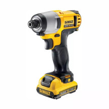 Шуруповерт ударный аккумуляторный DeWALT, 10.8V XR Li-Ion, 107 Нм, 2450 об / мин, чемодан, вес 0.8 кг