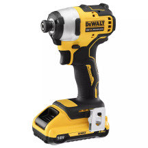 Шуруповерт ударный аккумуляторный DeWALT, 18V XR Li-Ion, бесщеточный, 190 Нм, 2800 об / мин, чемодан, вес 0.96 кг