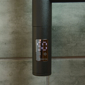 Рушникосушка електрична NAVIN Камелія 480х600 Sensor, ліва, сенсор з таймером, чорний муар №4