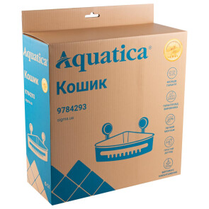 Корзина на вакуумных присосках угловая s42 255×255×105мм AQUATICA (9784293) №11