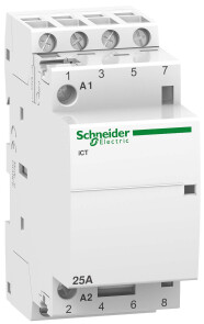 Контактор 25A 4НО 220/240В ~50Гц Schneider Electric A9C20834 №1
