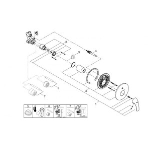 Смеситель скрытого монтажа на 2 потребителя Grohe StartCurve 29115000 №3