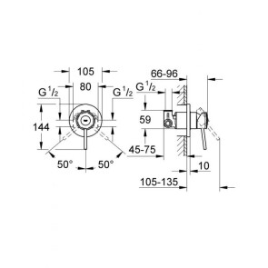 Смеситель для душа Grohe BauClassic 29048000 №3