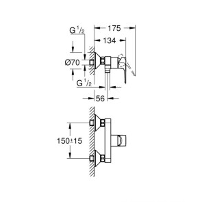 Смеситель для душа Grohe BauLoop New 23634001 №2