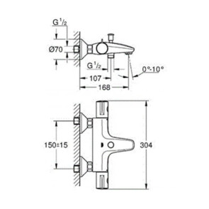 Термостат для ванни Grohe Grohtherm 800 34576000 №3