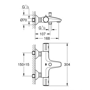 Термостат для ванни Grohe Grohtherm 800 34567000 №4