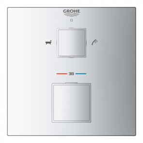 Термостат прихованого монтажу на 2 споживача Grohe Grohtherm Cube 24155000 №4