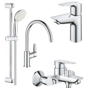 Комплект смесителей для ванной комнаты и кухни Grohe BauEdge New UA123218K0 №1