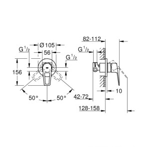 Комплект гігієнічного душу Grohe BauLoop New UA2904200B №6