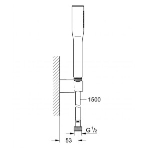 Душовий набір з тримачем, 1 режим струменю Grohe Euphoria Cosmopolitan 27369000 №4