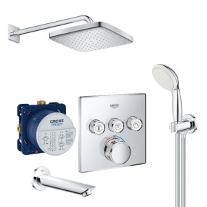 Душевая система скрытого монтажа с термостатом Grohe Grohtherm SmartControl New Tempesta 250 UA26415SC2 №1