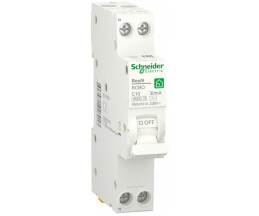 Дифференциальный автомат 6kA 1M 1P+N 10A C 30mA AC, Resi9 Schneider Electric R9D87610