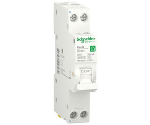 Дифференциальный автомат 6kA 1M 1P+N 10A C 30mA, Resi9 Schneider Electric R9D88610 №1