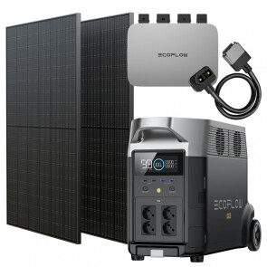 Комплект EcoFlow PowerStream – микроинвертор 600W + зарядная станция Delta Pro и солнечные панели 2х400 №1