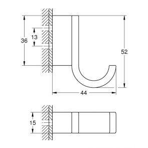 Гачок для халату Grohe Selection 41039000 №2