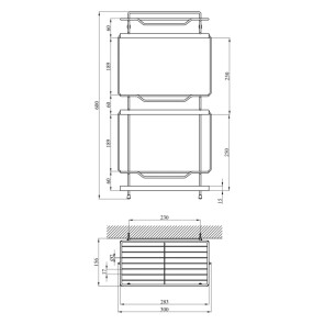 Полиця для ванної кімнати Kroner KRM Rizze - ACC330-3 №2