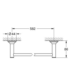 Тримач для рушників Grohe Essentials Authentic 40653001 №2