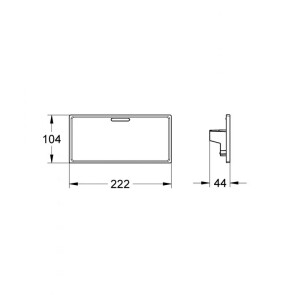 Поличка на термостат Grohe Grohtherm Cube 18700000 №2