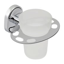 Склянка для ванної кімнати Kroner KRM Elbe - ACG2906-1 з тримачем зубних щіток