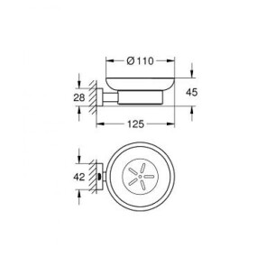 Мыльница Grohe Essentials Cube New 40754001 №2