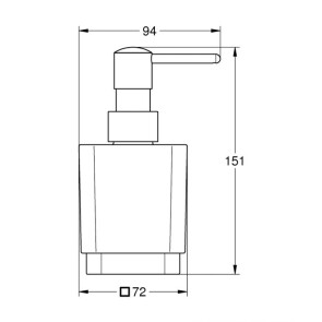 Дозатор для жидкого мыла Grohe Selection Cube 40805000 №3