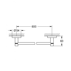 Тримач для рушників Grohe Essentials New 40366001 №2