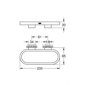 Полотенцедержатель Grohe Selection 41035000 №2