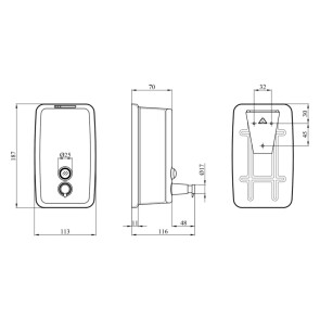 Диспенсер для жидкого мыла Kroner KRM Rizze - ACC405-8 №2