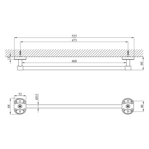 Полотенцедержатель Kroner KRM Elbe - ACC2901-1 №2