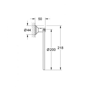 Кільце для рушника Grohe Essentials Authentic 40655001 №2