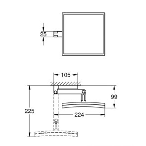 Косметичне дзеркало Grohe Selection Cube 40808000 №2