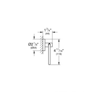 Тримач для туалетного паперу Grohe Essentials New 40689001 №2