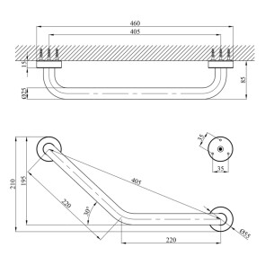 Поручень для ванны Kroner KRM Rizze - ACC3517 №2