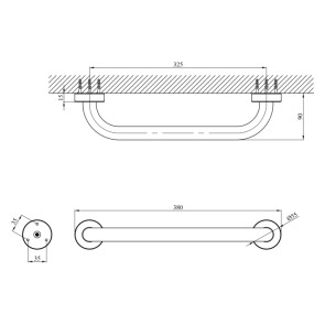 Поручень для ванни Kroner KRM Rizze - ACC3518 №2