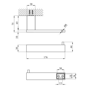 Тримач для туалетного паперу Kroner KRP Edelstahl Kubus - SCH3903-2 №2